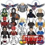 블라인드 박스 미니 블록 G0141 피규어 빅 고블린 스파이더맨 아이언맨 베놈 캡틴 호크 데드풀 아머 크리스마스 선물 장난감 : 비비드코지몰