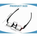 DS 스타일의 안경 프리즘 90도 코바늘 버전 않은 위한 사람을 읽기 경량 안경을 쓰지 뜨개질 : 테라슬