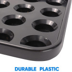 1개 블랙 16홀 표준 스누커 당구 트레이 보관 랙 당구공 운반용 트레이 당구장용 : 제이앤오0