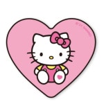 헬로키티 하트 스마트톡 그립 톡홀더 휴대폰 거치대 핑크 : 나나미뇽