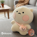 꾼스 귀여운 가방멘 곰돌찡 토끼찡 인형 곰돌이 토끼 수면 인형 : 꾼스Kkoons