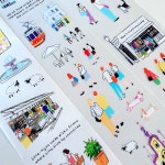 [예약판매] Huu’s fantasy Tape – City Walk (Washi／PET) (Die-cut) : petit toit