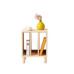 늘담집 H6425 나무 다리형 3칸 협탁 3단수납장 책꽂이협탁 : 늘담집