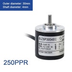인코더 ab 컬렉터) 스위치 360 npn 상 2 4mm 500 100 xvfspwp 샤프트 30mm 증분 50 200 5-24vdc(zsp3004-250ppr, 36 ppr 30 : 유카엘라3