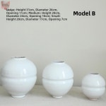 엔틱 소품 항아리 화병 원형 꽃꽃이 고급 장식 인테리어 달항아리 빈티지 집들이선물   도자기 : 구미베어마켓