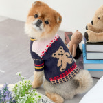 라미더비 강아지 니트 홀리 하트 더비 테디베어 스웨터 겨울 티셔츠 옷 S : 라미더비:Ramidovey