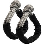 BAAJ-소프트 섀클, 2개입 1/2인치 X 22인치 합성섬유, 대부분의 자동차 차량용 오프로드 견인 로프 복구용 로드 : 포리파이브코퍼레이션