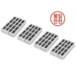 W10311524 월풀 에어 1 용 필터 냉장고 신선한 흐름 교체 부품 액세서리 4 개입 : 다운산업