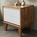 늘담집 G4144 원목 2단 협탁 450 거실협탁 미니탁자 : 늘담집