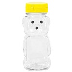 프레스, 꿀병 병, 플랩 8온스 빈 있는 마늘 및 보관 캡, 노란색 짜개 플립탑 플라스틱 곰 디스펜싱용 꿀 정리 뚜껑이 : 어썸셀렉