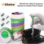 RELIFE RL-728A 휴대폰 수리 드라이버 세트 IP17 전자 분해 수리용 강력 자석 미끄럼 방지 드라이버 : 부자대행소