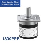 58mm 15mm 샤프트 컬렉터) 스위치 xvfspwp ppr 플랜지 5-24vdc(zsf5815-1800ppr, 2상 광학 증분 10-1024-2048-3600 엔코더 ab np... 