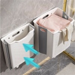 더러운 옷 바구니 가정용 세탁 벽걸이 접이식 욕실 보관 가전 제품 : 다운산업