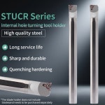 C08K/C10K/C12M STUCR09/11 CNC 내부 구멍 선삭 공구 홀더 텅스텐 강철 경화 지진 보링 : 사일유통