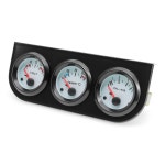 3IN1 자동차 트리플 미터 표시기 52mm 전압 + 수온 측정기 + 가솔린 자동차 12V 맞춤형 센서가있는 오일 압력 게이지 : 나래 플래닛