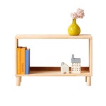 늘담집 H6390 1단 1칸 나무 다리형 책장 1단책장 : 늘담집