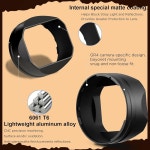 RICOH GR IV gr4 카메라 액세서리용 하우지 메탈 스퀘어 렌즈 후드 LAR-GR4(49mm adapter) : 로지스팜