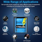 아트만 CRP2 배터리 5팩 1700mAh 대용량 6V 리튬 포토 손전등 보안 시스템 : 골드액트샵