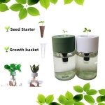     힐링 데스크탑 수경 재배 정원 |     게으른 사람을 위한 키트 2병 |     원예의 즐거움을 즐기세요 |     가시적인 뿌리 성장 + 조류 방지 설계... 