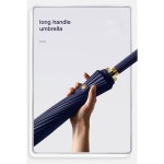 메이춘 대형 우산 24리브 강력 방풍 유리섬유 범버솔 긴 손잡이 수동 비즈니스 골프 범버슈트 아웃도어 여성 남성 다양한 색상 KS46 7-Blue... 