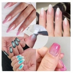 옹 브르 네일 아트 스폰지 용 소프트 네일 스폰지 잡아 펜 손톱 옹 브르 아트 도구 전문 액세서리 : 나디아백구몰