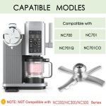 풋살,실내축구,축구닌자 스월 크리미 NC700 NC701 NC701C 아이스 메이커용 블레이드 믹싱 블레이드 패들 교체용   실버 : 이룸마켓255