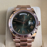 [하이시간] 롤렉스 데이데이트 40-228235 올리브그린 로마+바 프레지던트 : 하이시간 명품시계거래소