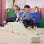 아베크 avec 아이플레이짐 라이트/와이드 유아 계단+ 미끄럼틀 안전한 쿠션 향균 : 스포키