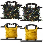 리펑 4개 ABS 헤비 듀티 익스텐션 코드 보관 릴, 휴대용 크리스마스 라이트 정리함, 호스 정리함 랩 홀더 100피트, H자형 릴(블랙) 1 Black... 