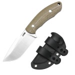 고정 칼날 나이프, 미카르타 핸들이 있는 3.18인치 AR-RPM9 스틸 블레이드 남성용 캠핑 하이킹 서바이벌 나이프, J1958 그린 : 라미르하우스