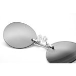 3 Pack Retro Round Clip On Nose glasses Matrix Morpheus Movie 무테 선글라스 3팩 블랙 3개 : 온슈어힐