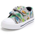 카툰 듀얼 후크와 루프가 있는 K ComForme 용 소년 및 소녀 신발 캔버스 스니커즈 Colorful Knit 4 Toddler : 구대미로상점