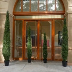 대형 인공 사이프러스 녹색 바닥 식물 나무, 화분 포함, 크리스마스 장식, 실내 장식품, H2042, 4.92, 5.9, 6.88, 7.87ft : 오모아유통