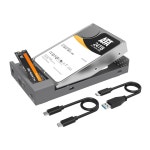 5 3.5인치 HDD용 MAIWO 듀얼 베이 인클로저, 외장 하드 드라이브에서 USB C 어댑터, 10Gbps 32TB 용량 는 클론 를 : 엠디제이엔