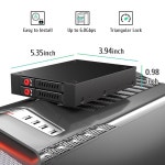 레디시오 SATA HDD 및 SSD 핫 스왑 케이지, 2 베이 2.5 u2019 모바일 랙, 3.5 드라이브 베이용 : 엠디제이엔