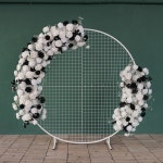 블랙 화이트 시리즈 인공 장미 안개꽃 꽃꽂이 생일 파티 장식 웨딩 소품 J2682 : 오모아유통