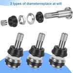 Wl nir 6팩 TR416 타이어 밸브 200 홀 및 스템 / 트럭 자동차 SUV ATV 트레일러용 튜브리스 림 1/2인치 고압 황동 1 장착 0 625 453... 