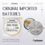 Fwioaor 295-7630 배터리, 시티즌 에코 드라이브 시계 교체 - 모델 295-763 MT516F, u200BJ015M, u200BJ165M에 맞습니다 : 구대미로상점