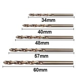 100pcs M35 스테인리스 스틸 코발트 드릴 비트 세트 각 1mm, 1 5mm, 2mm, 2 3mm, 20pcs, 목재, 금속, 강철, 플라스틱, 알루미늄용... 