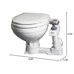 존슨 펌프스 - 80-47229-01 아쿠아 화장실 컴팩트 매뉴얼, 13-9/16인치 H x 17-11/16인치 W 16-11/16인치 : YS글로벌85