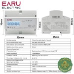 Tuya 와이파이 지그비 양방향 에너지 모니터 KWh 전력계 모드버스 RTU 지원 385 190V 또는 230 400VAC 3 상 : 올라인커넥트