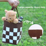 TOOPONE 자전거 바구니, 탈착식 핸들바 앞 빠른 분리 및 설치가 간편하고 가능한 가방 black : 라미르하우스