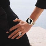 여성용 Apple Watch 밴드 44mm와 호환되는 44mm, iWatch 스테인리스 스트랩, 블링 SE 골드/블랙용 PC Surace, 시리즈 라인스톤 6/5/4 보호... 