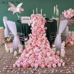 핑크 시리즈 인공 장미 꽃꽂이 웨딩 이벤트 배경 장식 소파 꽃 맞춤 제작 J2798 : 오모아유통