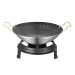 스탠 후라이팬 튼튼한 스마트 스테인리스 브러쉬 스탠냄비 원형 고풍로 : 유나이스쏘굿