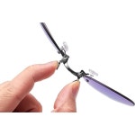 3 Pack Retro Round Clip On Nose glasses Matrix Morpheus Movie 무테 선글라스 3팩 블랙 3개 : 온슈어힐