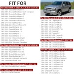 블 실버라도 교외 2500 8 0 2종 캐니언 GOLK 6 3 C 2L용 9 A 4 7 2 5 1/2 픽업트럭 : 더틴다.