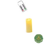 1 또는 2 조각 원격 제어 크리스마스 춤 불꽃 LED 양초 배터리로 작동되는 불꽃 없는 기둥 촛불 빛 : 올라인커넥트