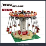 MOC 빌딩 블록 스윙 라이드 GBC 모듈, 모터 기계 기술, 벽돌 컬렉션 장난감, 창의적인 퍼즐, 크리스마스 선물 : 한강무역상사13
