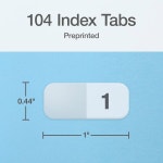 레디 태그 주간 접착 미리 인쇄된 평일 152 세트 7/17 X 1 2 플래너 및 파일용 Monthly Tabs : 트리니샵